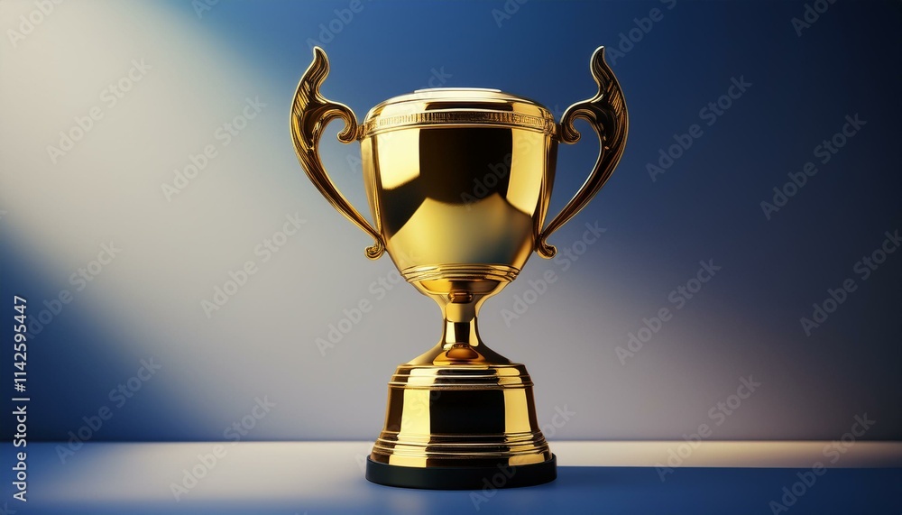 The cup shines like a beacon of achievement. The cup shines like a beacon of achievement.