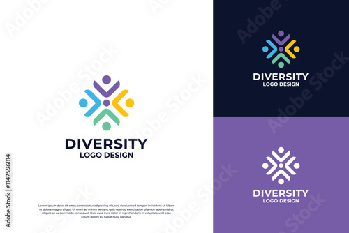 Abstract success community group logo design