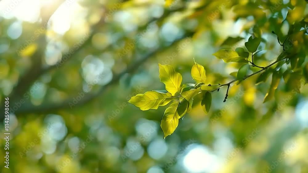 Golden Leaves: Abstract Nature Background Animation Golden Leaves: Abstract Nature Background Animation