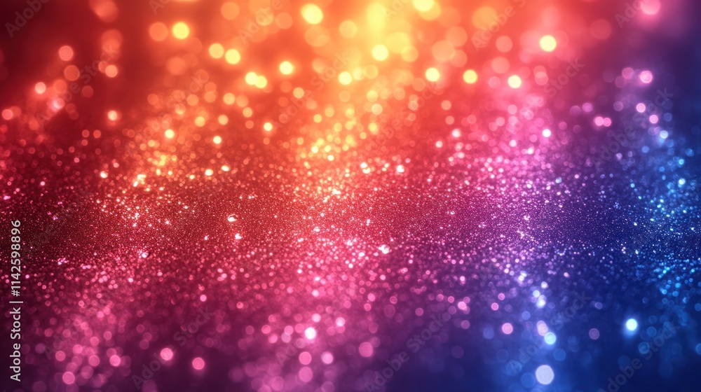 Fototapeta premium Colorful bokeh lights creating a vibrant backdrop.