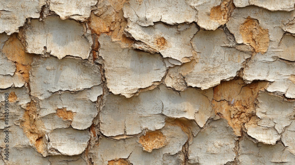 Grey and orange tree bark texture detail Grey and orange tree bark texture detail