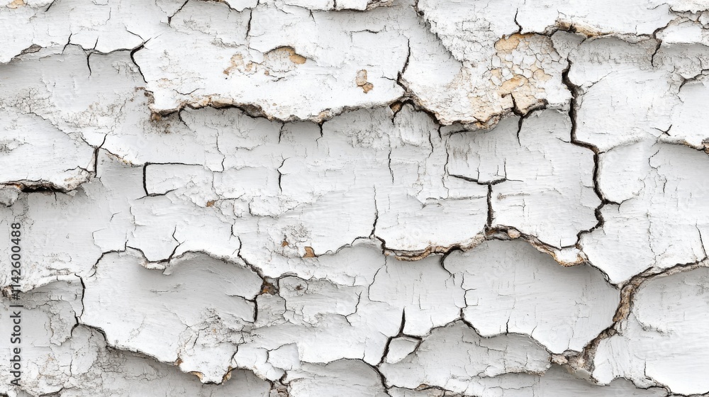 White Paint Cracked Texture On Old Surface White Paint Cracked Texture On Old Surface