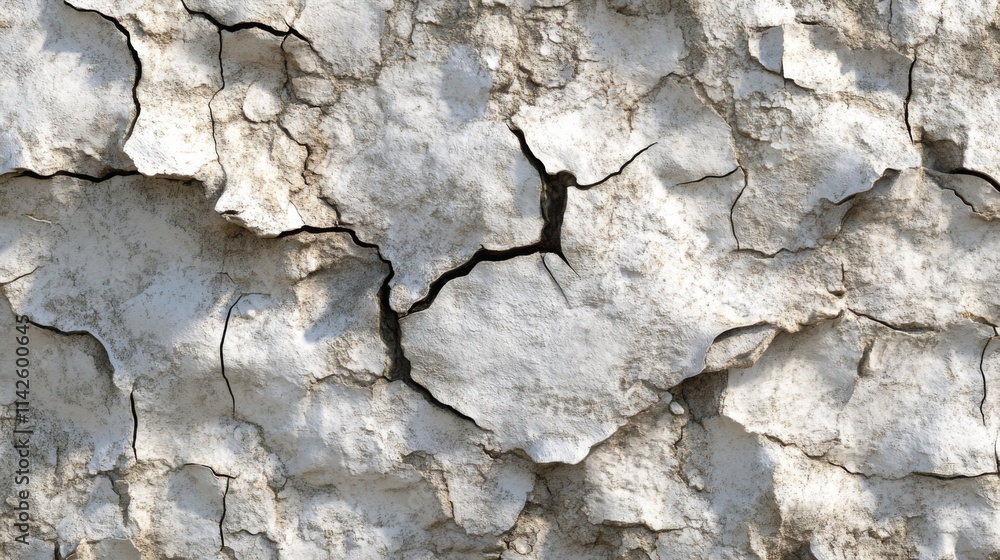 Cracked and weathered white stone surface texture Cracked and weathered white stone surface texture