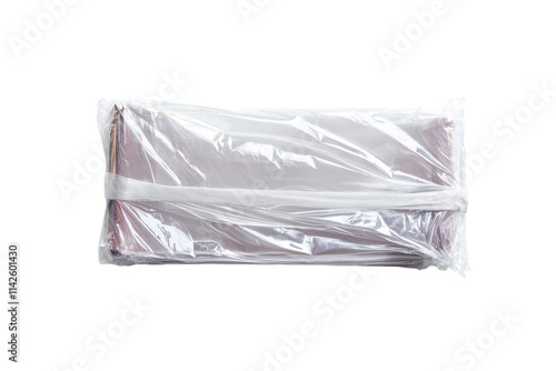 Convenient Handheld Stretch Wrap Dispenser for Easy Application Isolated on Transparent Background. photo