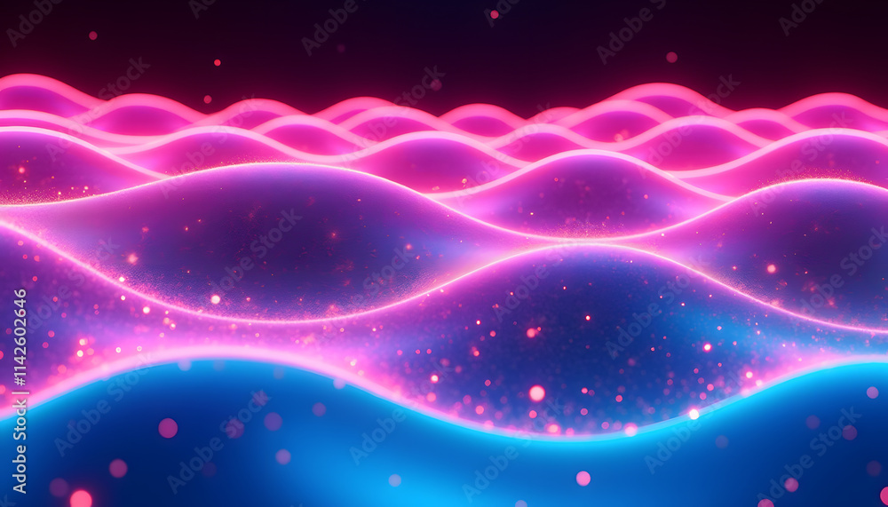 Retro Wave Lines in Dynamic Neon Pink and Electric Blue Retro Wave Lines in Dynamic Neon Pink and Electric Blue