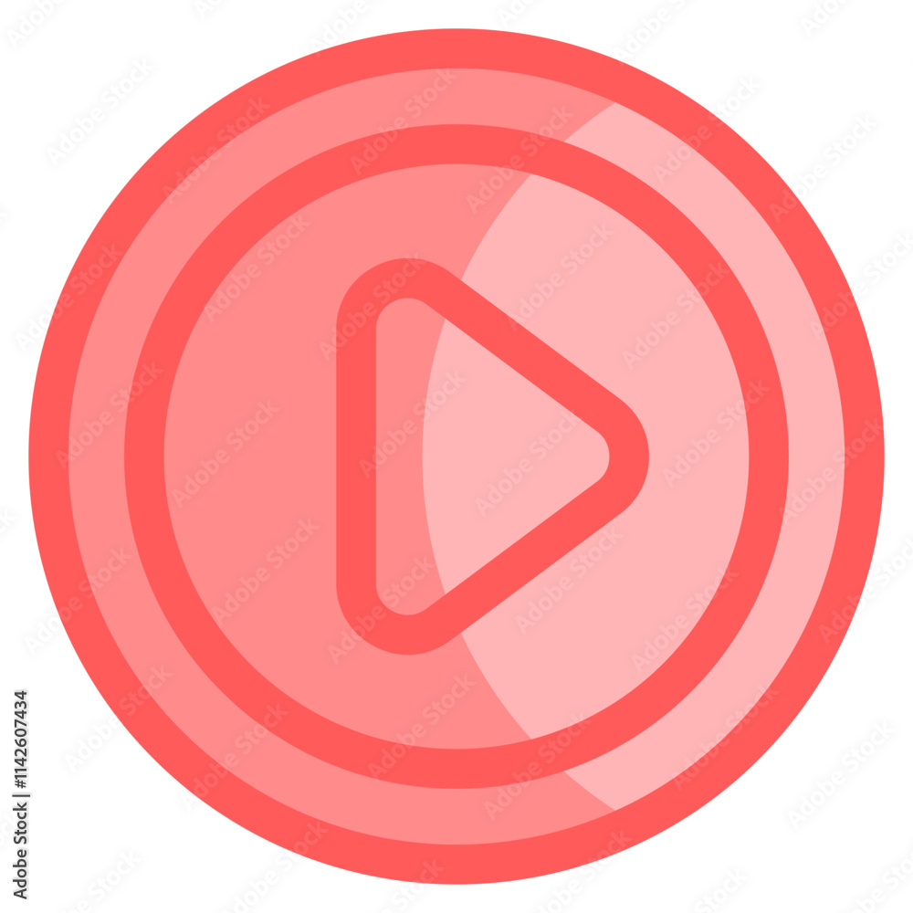 Play Button Icon For Design Element