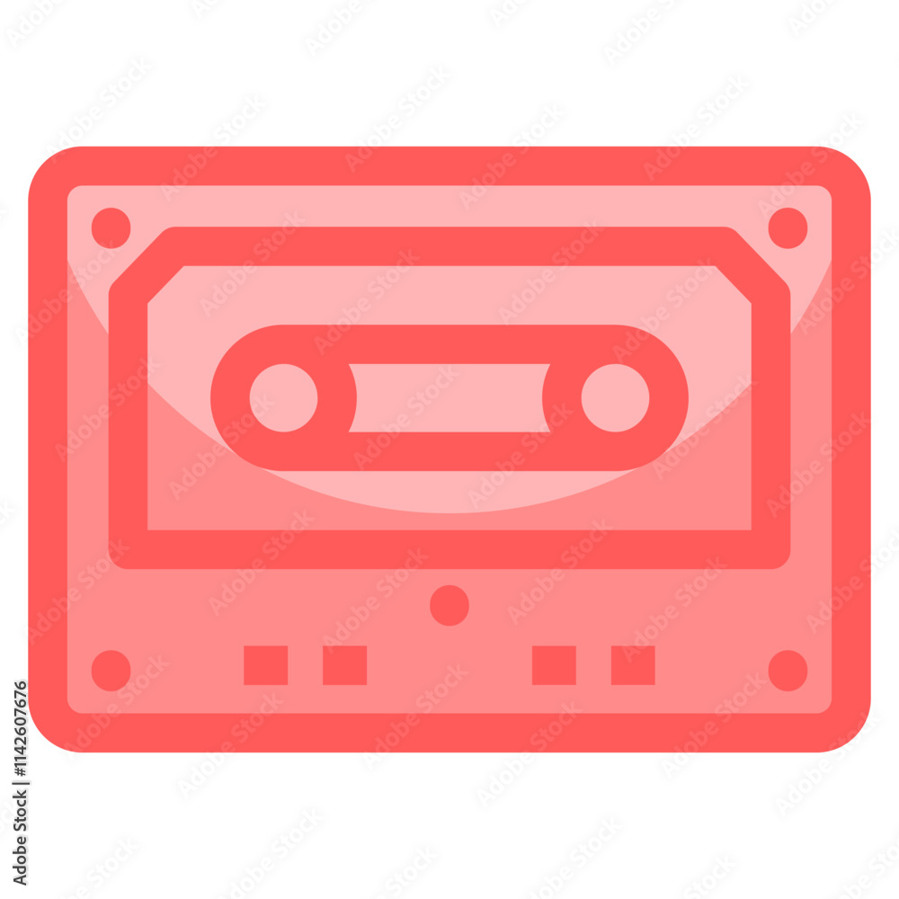 Obraz premium Tape Cassette Icon For Design Element
