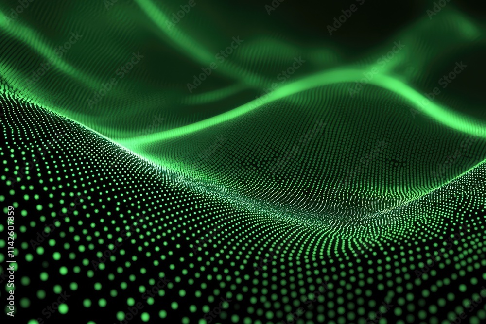 Sound waves in the dark Hi-tech communication concept Sound waves in the dark Hi-tech communication concept