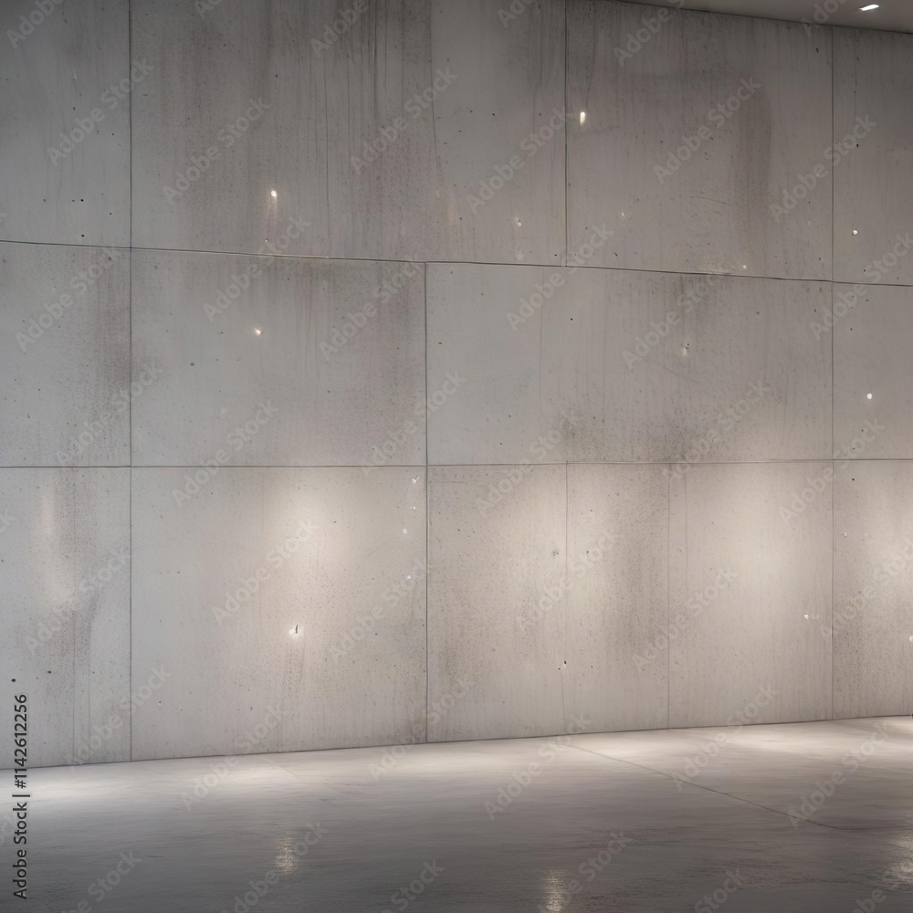 A sleek and modern white concrete wall with a subtle LED light installation , minimalist aesthetic, modern art A sleek and modern white concrete wall with a subtle LED light installation , minimalist aesthetic, modern art