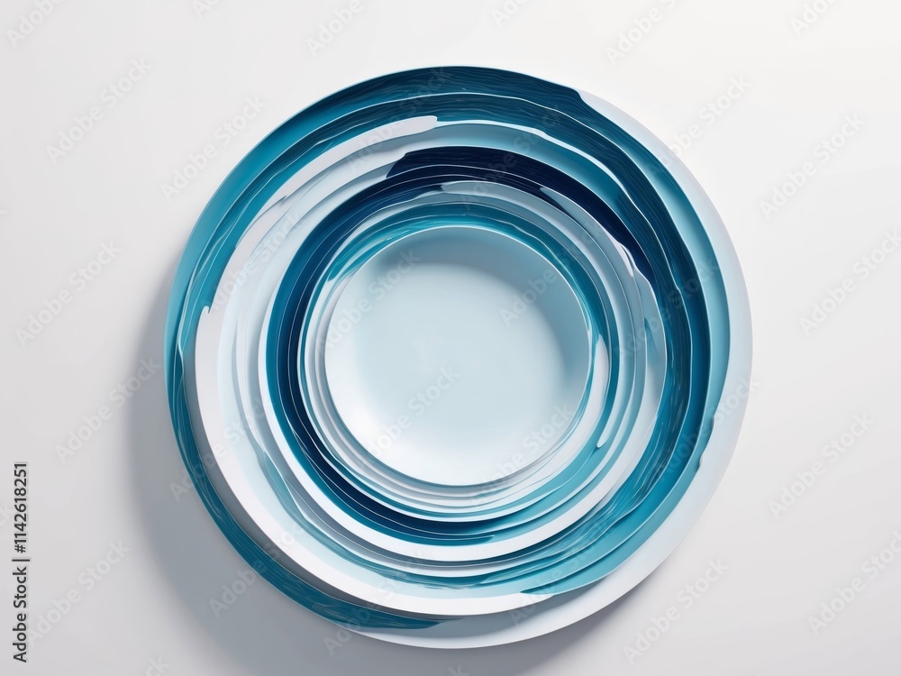 Concentric Circles of Water Ripple Abstract Design Concentric Circles of Water Ripple Abstract Design
