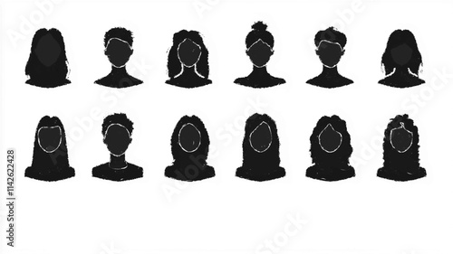 Profile headshots of diverse individuals in faceless avatar