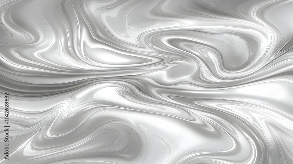 Abstract Silver Liquid Marble Background Illustration Abstract Silver Liquid Marble Background Illustration