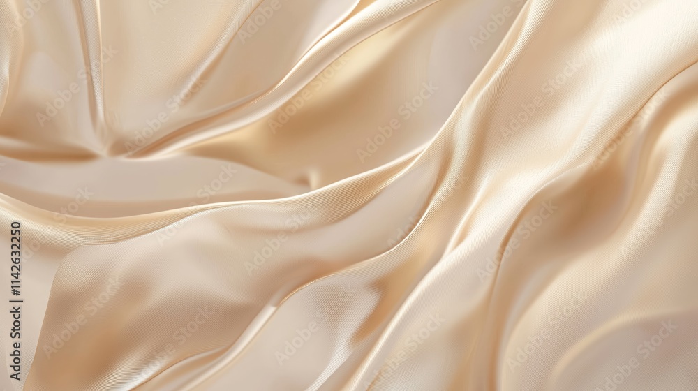 Fototapeta premium Elegant Metallic Gold Gradient Fabric Texture for Sophisticated Backgrounds