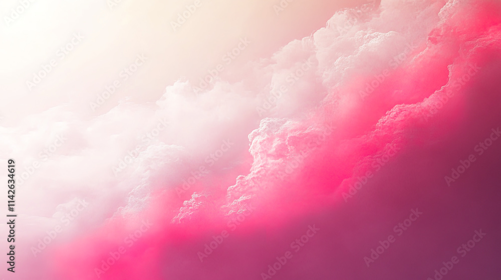 Dreamy pink gradient blending soft rose tones into clouds Dreamy pink gradient blending soft rose tones into clouds