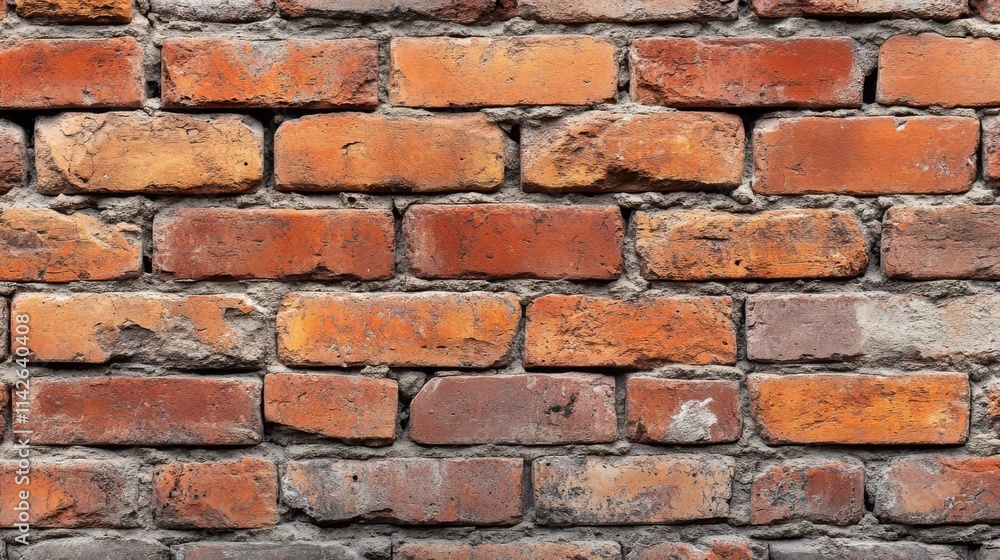 Weathered Red Brick Wall Texture Background Weathered Red Brick Wall Texture Background