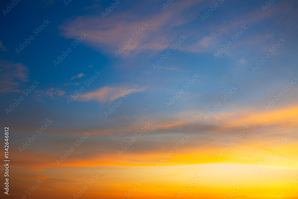 Sunset sky for background or sunrise sky and cloud at morning,Clouds and sky in the morning Sunset sky for background or sunrise sky and cloud at morning,Clouds and sky in the morning