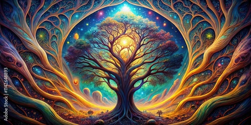 HD Psychedelic Tree of Life Backgrounds - Free Macro Photography