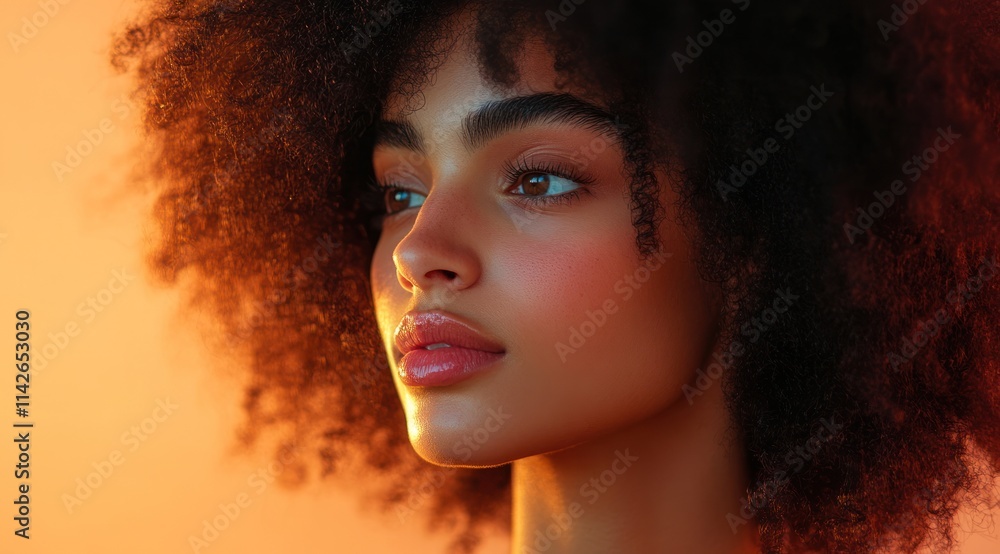 A close-up portrait of a beautiful european woman with long hair and make-up . Haircare, beauty and cosmetics concept. A close-up portrait of a beautiful european woman with long hair and make-up . Haircare, beauty and cosmetics concept.