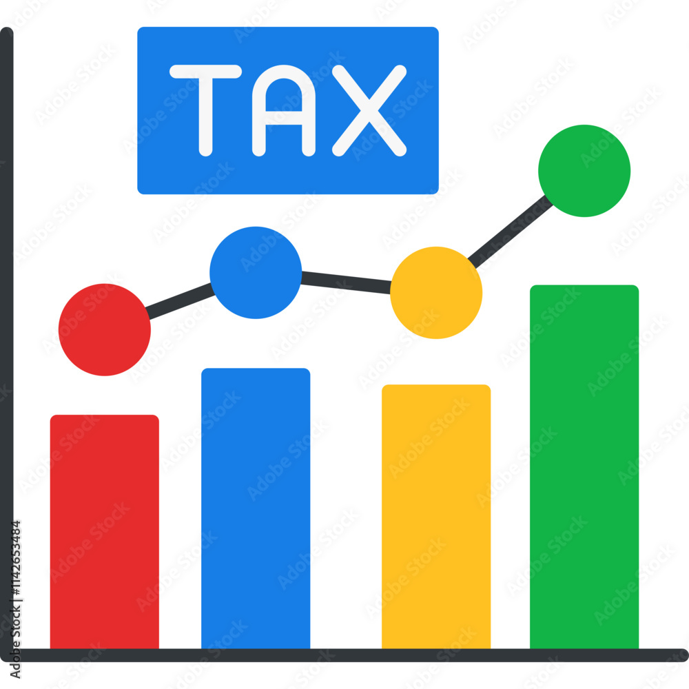 Tax Graph Icon Tax Graph Icon