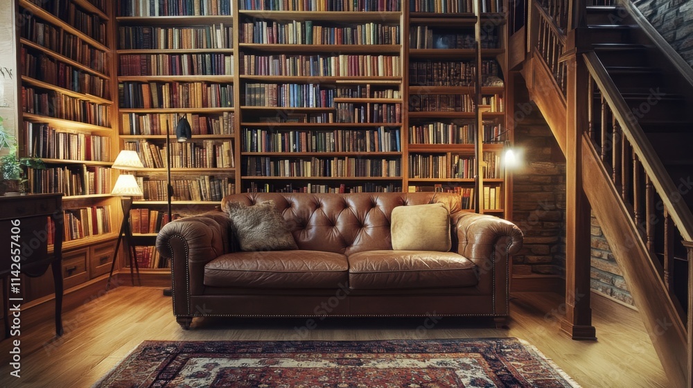 Creating a home library encourages a love of reading. Creating a home library encourages a love of reading.