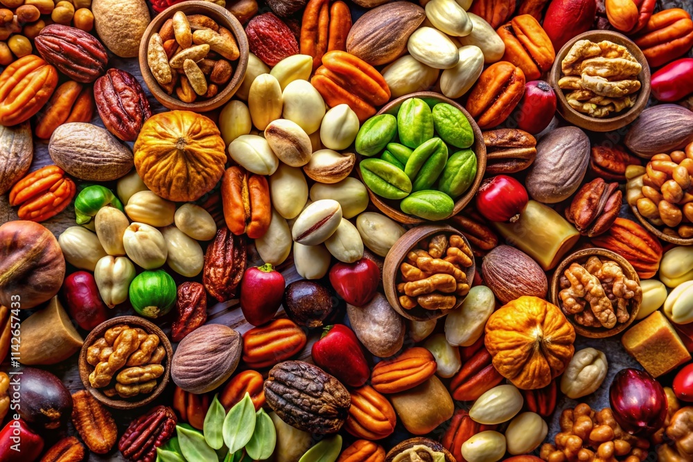 High-Resolution Mixed Nuts Photo: Delicious Assortment of Almonds, Cashews, Walnuts, Peanuts & More - Crisp Texture, Deep Focus High-Resolution Mixed Nuts Photo: Delicious Assortment of Almonds, Cashews, Walnuts, Peanuts & More - Crisp Texture, Deep Focus