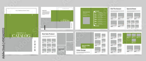 product catalog brochure design template, furniture Product collection. catalogue design