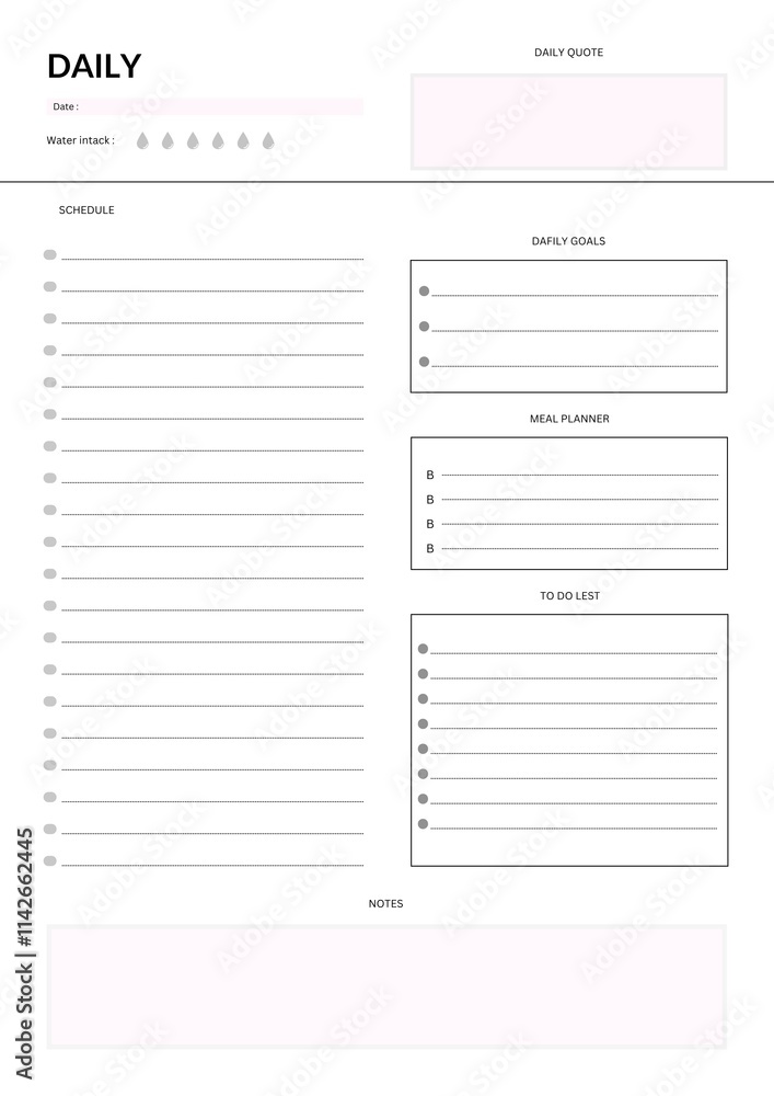Daily planner Daily planner