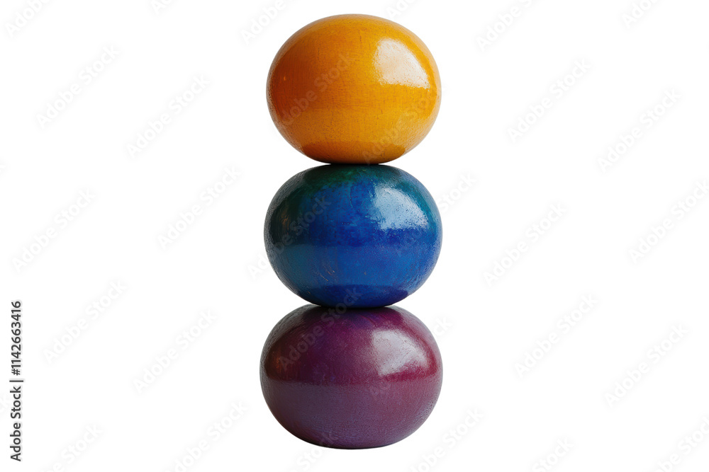 Colorful stacked spheres on a white isolated background, showcasing vibrant hues and smooth textures, perfect for graphic design projects. Colorful stacked spheres on a white isolated background, showcasing vibrant hues and smooth textures, perfect for graphic design projects.