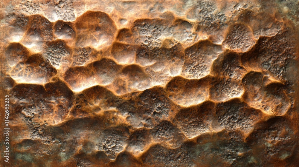 Oxidized Copper Surface Textured Background Oxidized Copper Surface Textured Background