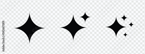 Sparkle Star Icon Set | Starburst Symbol Collection