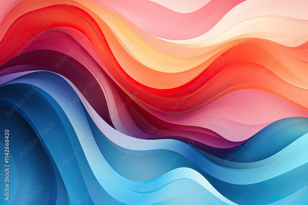 Vivid and dynamic abstract background featuring flowing, colorful waves. The blend of hues creates a visually appealing and energetic design. Vivid and dynamic abstract background featuring flowing, colorful waves. The blend of hues creates a visually appealing and energetic design.