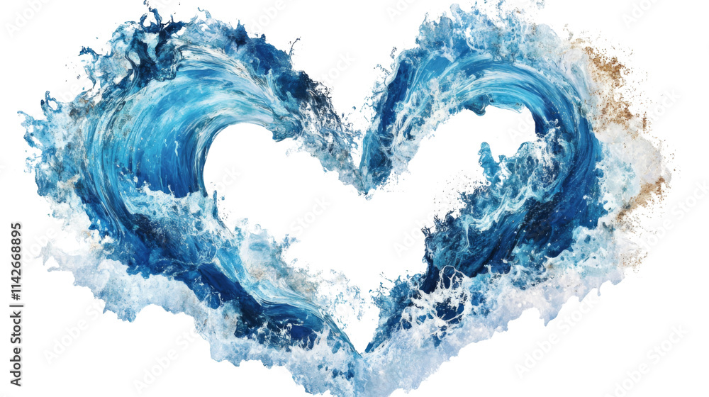 Heart-shaped liquid splash, transparent background Heart-shaped liquid splash, transparent background