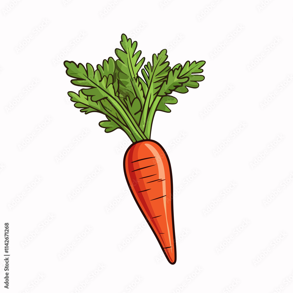 Nutritious carrot fresh vegetable in vector illustration for healthy food concept Nutritious carrot fresh vegetable in vector illustration for healthy food concept
