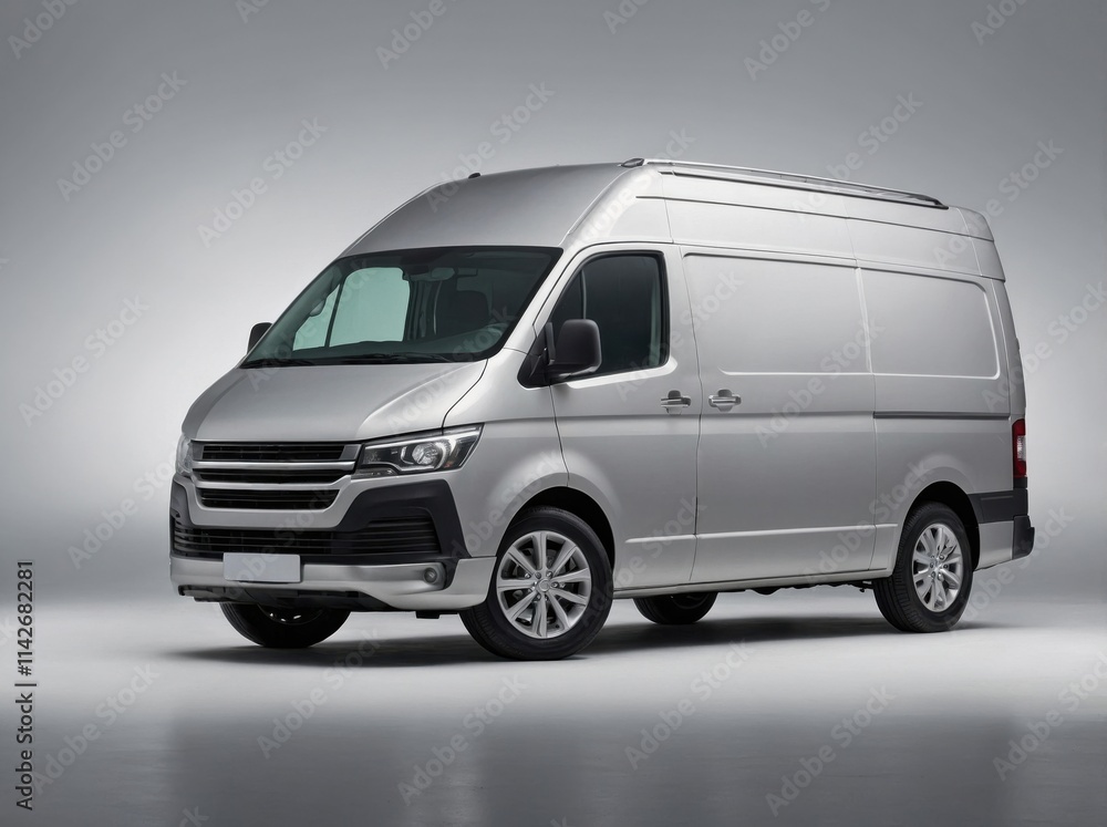 A van photographed at a 45-degree front angle A van photographed at a 45-degree front angle