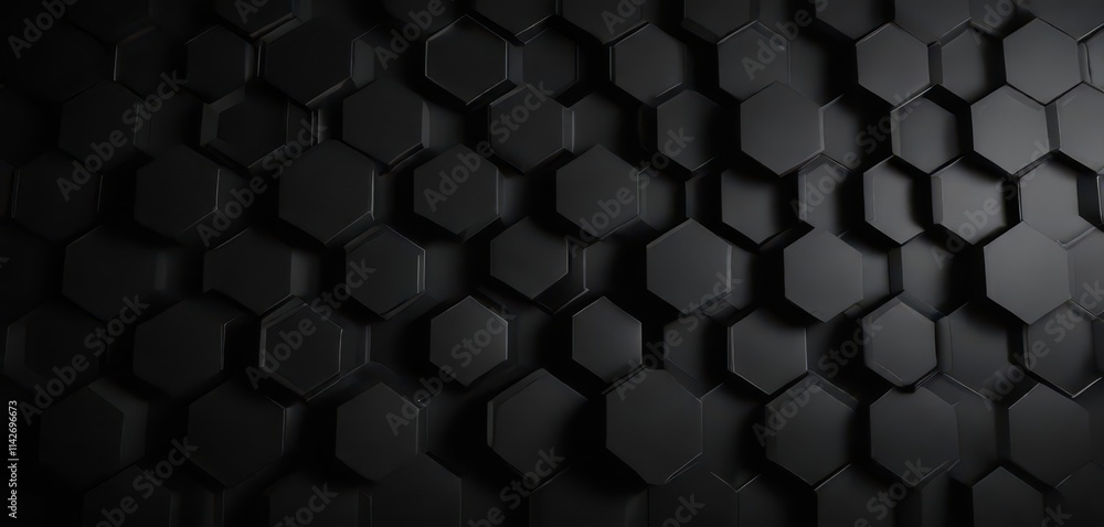 Black hexagon texture, abstract dark background with depth , hexagon, macro, modern Black hexagon texture, abstract dark background with depth , hexagon, macro, modern