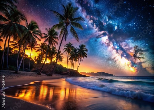 Low Light Beach Aesthetic Backgrounds: Dark Moody Coastal Photography