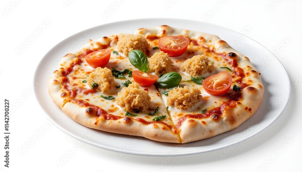 A wonderful fast food pizza in slices A wonderful fast food pizza in slices