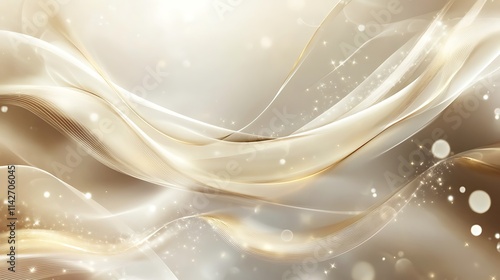 Wallpaper Mural Elegant Golden Waves Abstract Background Design Torontodigital.ca