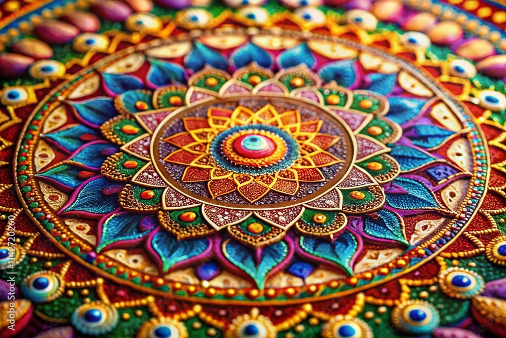 Macro Indian Mandala Background, Vibrant Colorful Mandala Art, Closeup Intricate Mandala Design, Beautiful Floral Mandala Photography Macro Indian Mandala Background, Vibrant Colorful Mandala Art, Closeup Intricate Mandala Design, Beautiful Floral Mandala Photography
