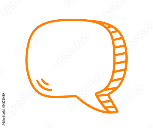 Chat Speech Bubble Message Text Cloud Vector Shape