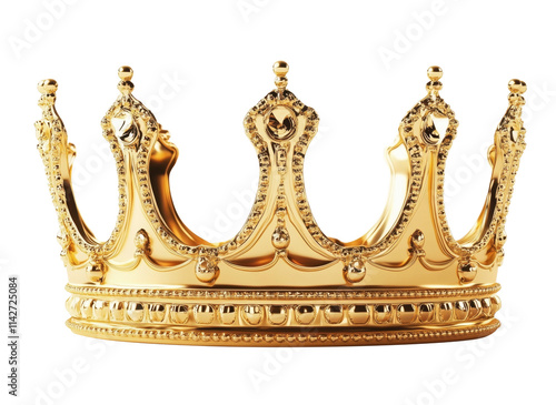 Royal crown isolated on transparent background