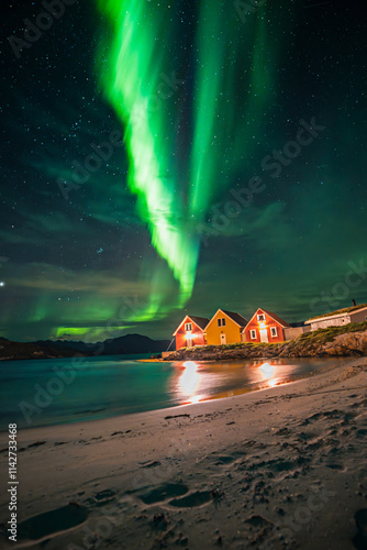 Beatifull Aurora in Sommarøy Norway