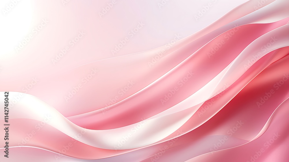 Abstract pink and white flowing silk fabric. Abstract pink and white flowing silk fabric.