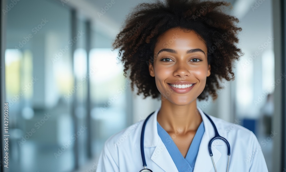 Smiling female healthcare professional Smiling female healthcare professional