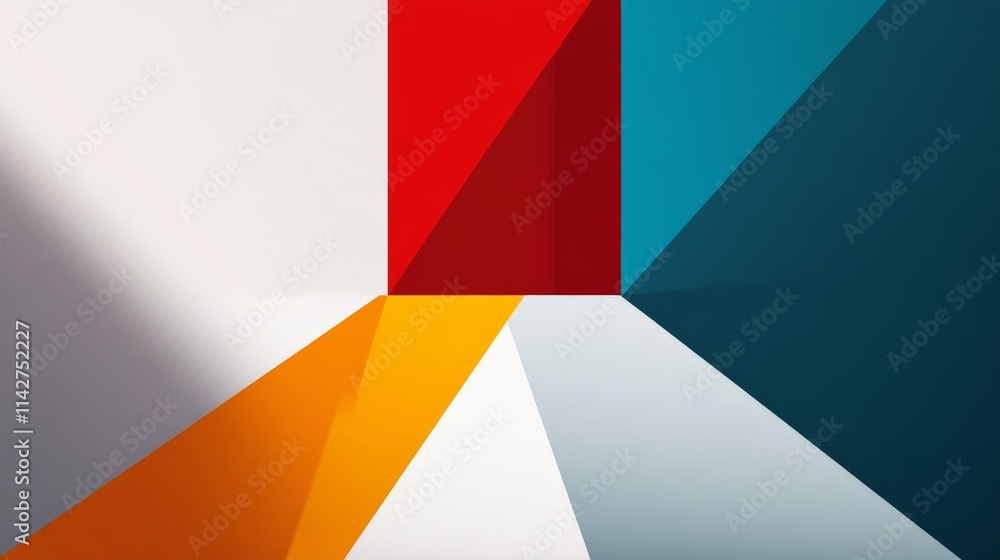 abstract, background geometric shapes with vibrant colors and shadows creating a dynamic composition. abstract, background geometric shapes with vibrant colors and shadows creating a dynamic composition.