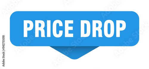 PRICE DROP button, label, banner, sign