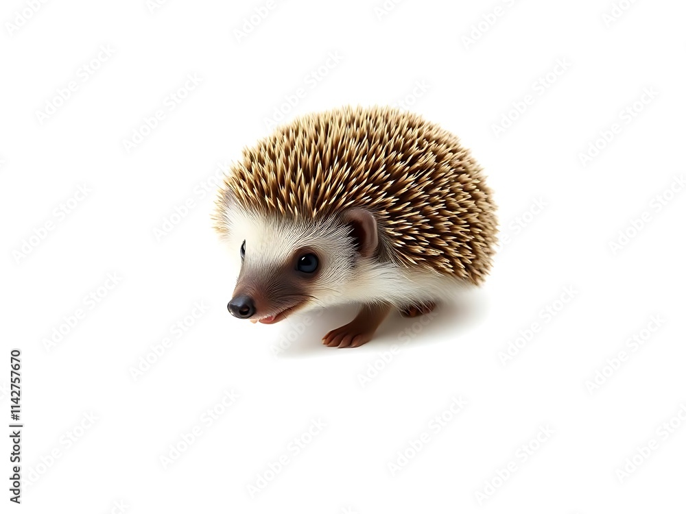 Obraz premium hedgehog on white background