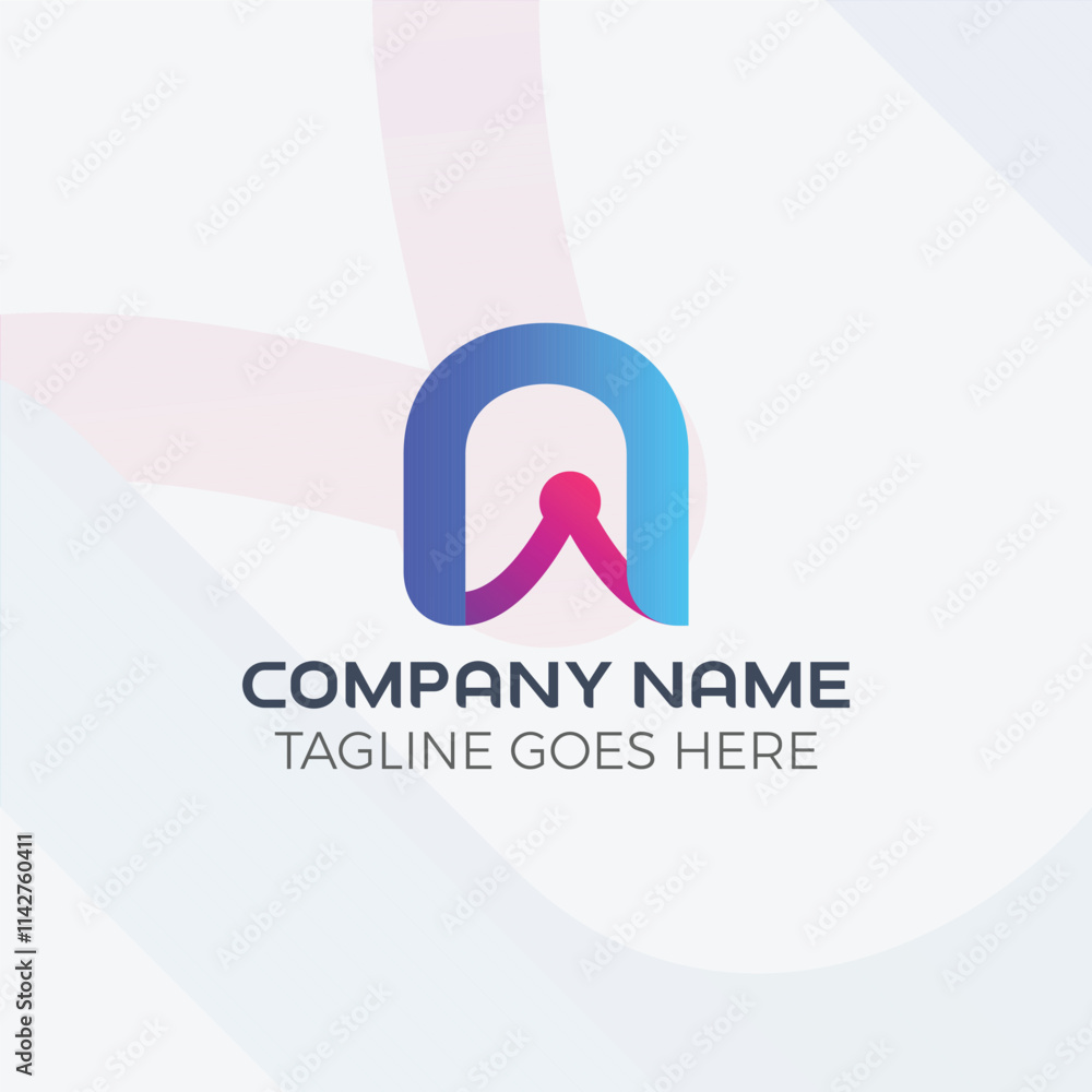 A letter logo design, elegant A letter icon, modern and Creative elegant line curve vector logotype. A letter logo design, elegant A letter icon, modern and Creative elegant line curve vector logotype.