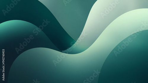 Dark green wavey grainy noisy texture  background, colorful web banner backdrop design