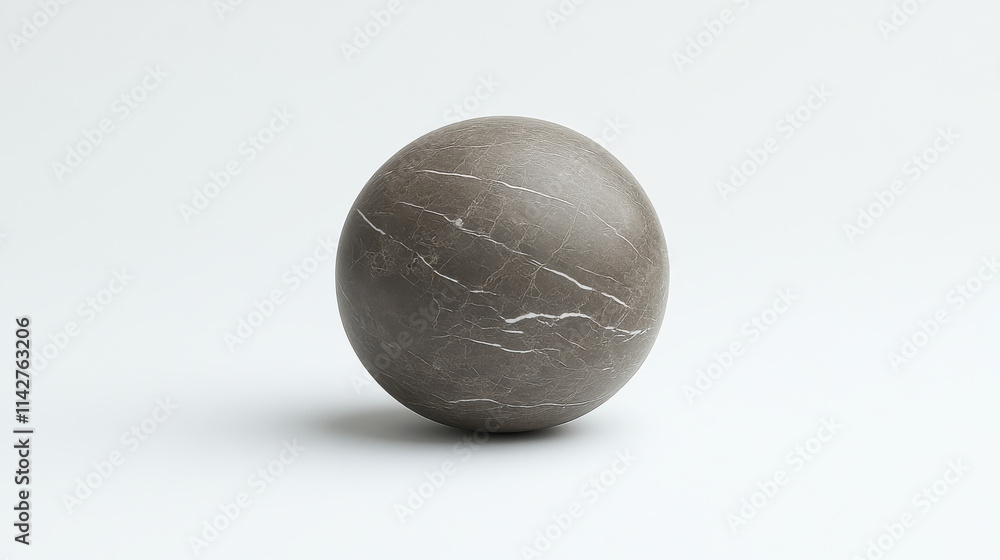 Smooth dark gray marble sphere with white veining, showcasing modern and elegant design. Perfect for interior decor or artistic displays Smooth dark gray marble sphere with white veining, showcasing modern and elegant design. Perfect for interior decor or artistic displays